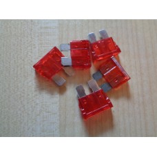 Automotive blade fuse 10amp Red 5 x fuses Caravan Motorhome scFBFB007